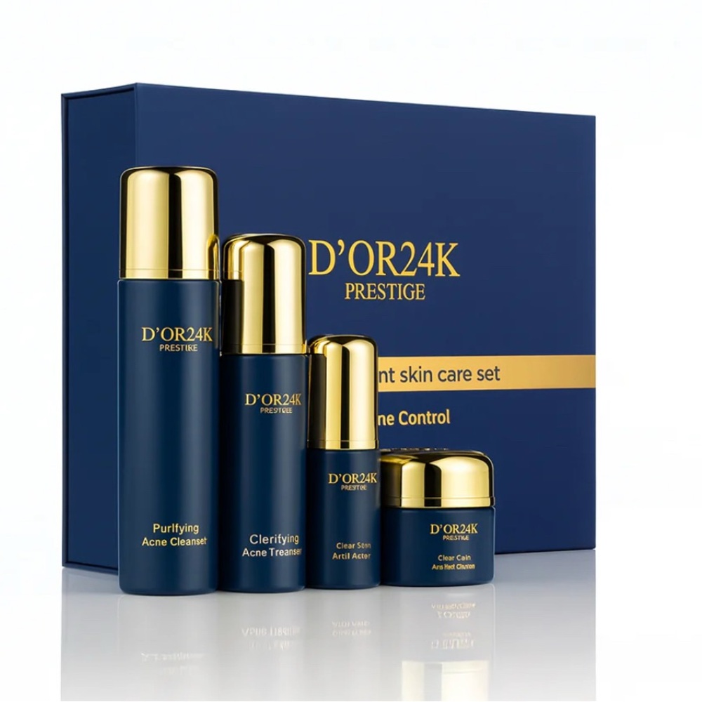 D'Or Skincare Prestige Set - Navy and Gold